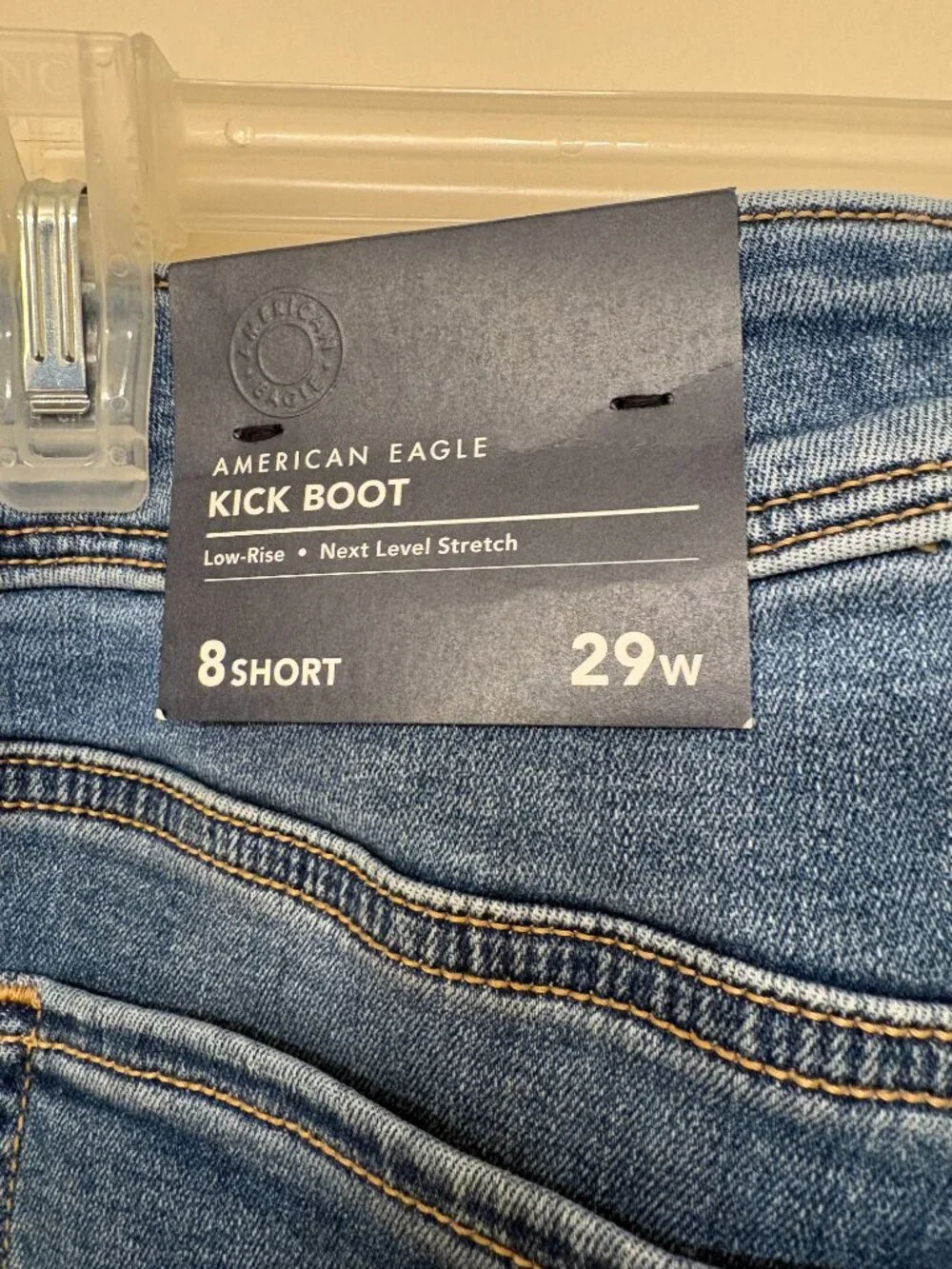 American Eagle Size 8Short Denim Jeans NWT - Picture 3 of 5